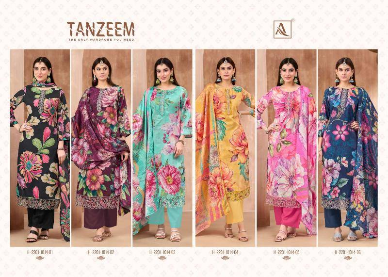Alok suits tanzeem Wholesale dress materials supplier in surat